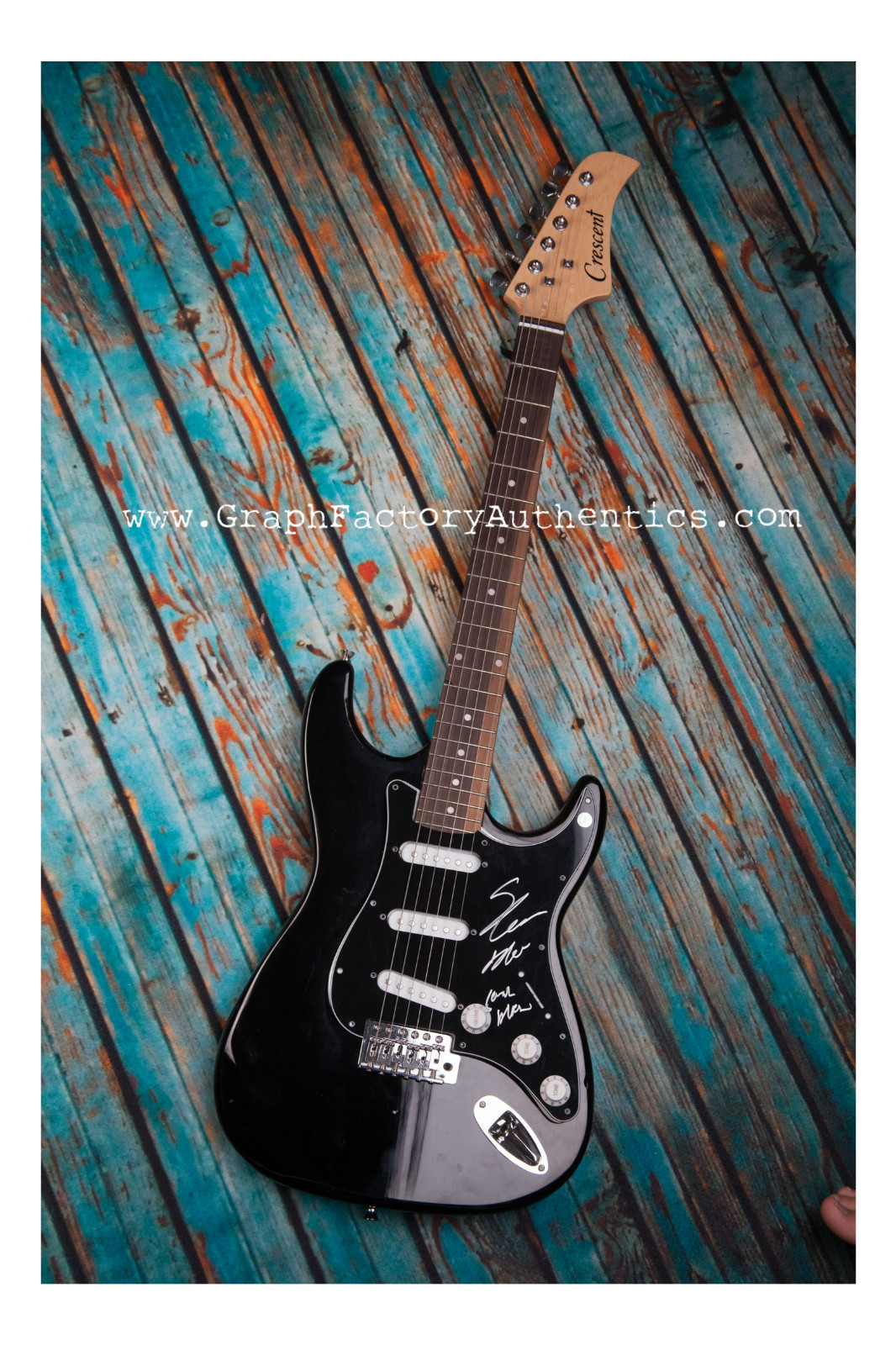 GFA Rock & Roll HOF * SAM MOORE * Signed Electric Guitar S1 COA