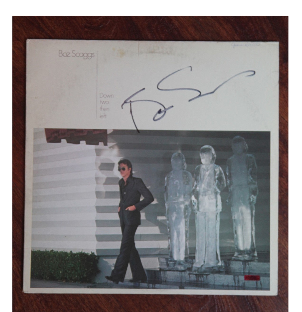 GFA Down Two Then Left Vinyl * BOZ SCAGGS * Signed Used Record Album PROOF COA
