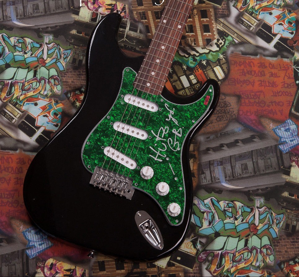 GFA Gypsy Band Gogel Bordello * EUGENE HUTZ * Signed Electric Guitar LA1 COA