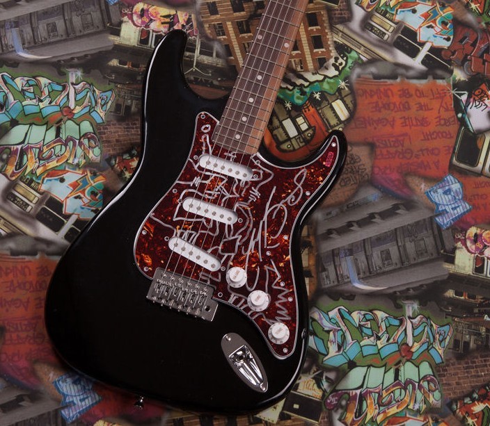 GFA American Rock Band * MEAT PUPPETS * Signed Electric Guitar w/ Sketch LA1 COA