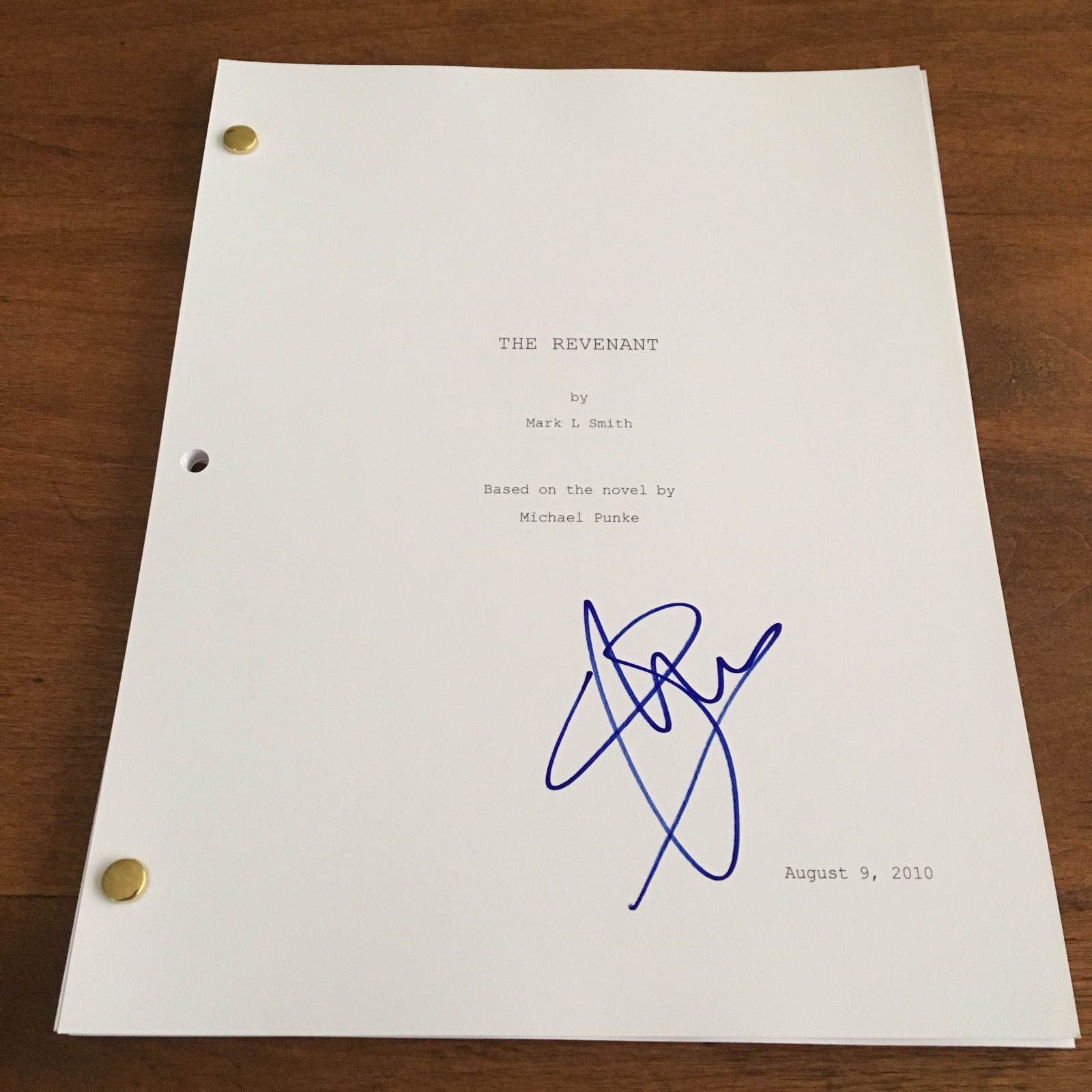 GFA The Revenant Jim Bridger * WILL POULTER * Signed Full Movie Script AD2 COA
