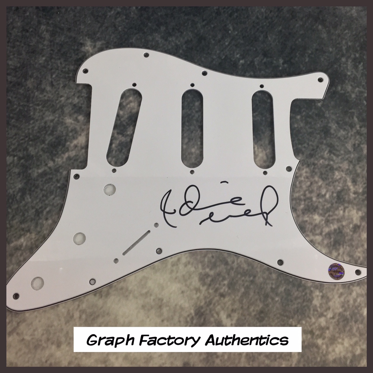 GFA Frozen & Broadway Star * IDINA MENZEL * Signed Electric Pickguard COA