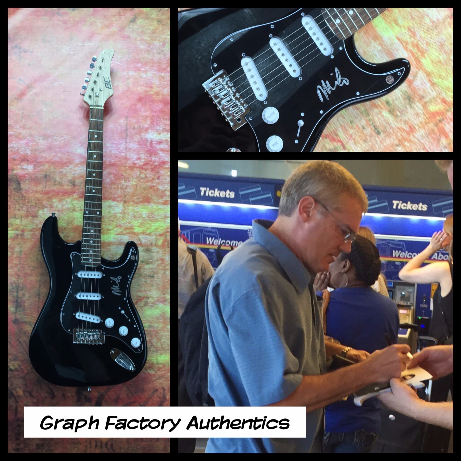 GFA The Descendents Band * MILO AUKERMAN * Signed Electric Guitar PROOF AD1 COA