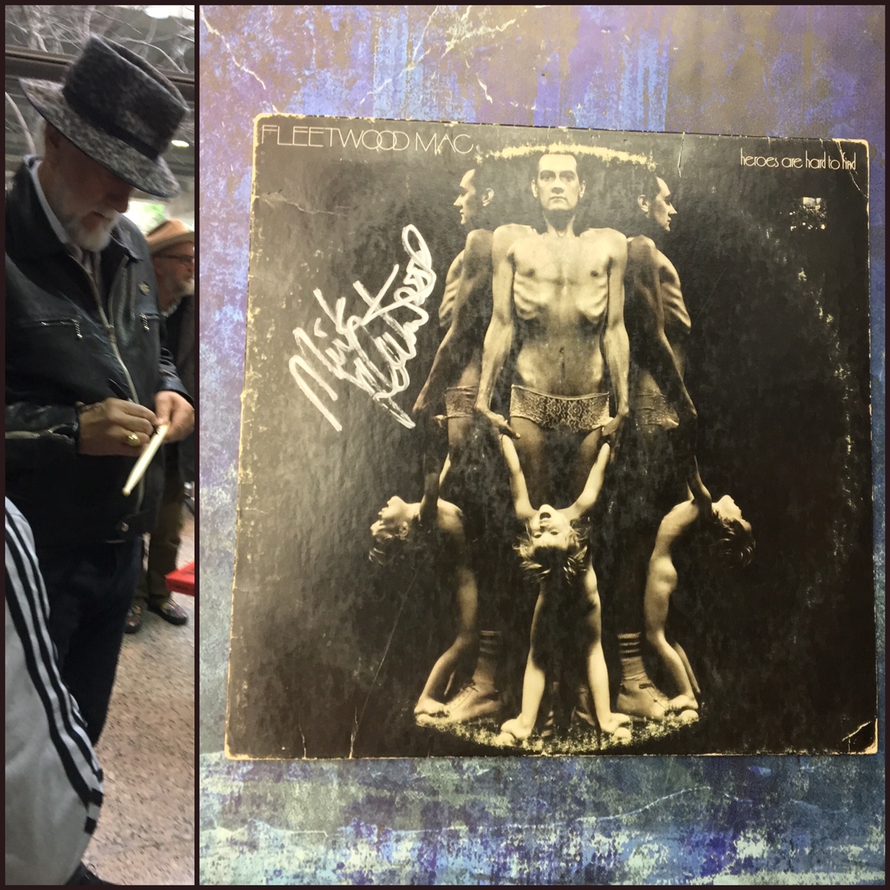 GFA Fleetwood Mac Drummer * MICK FLEETWOOD * Signed Record Album PROOF AD1 COA