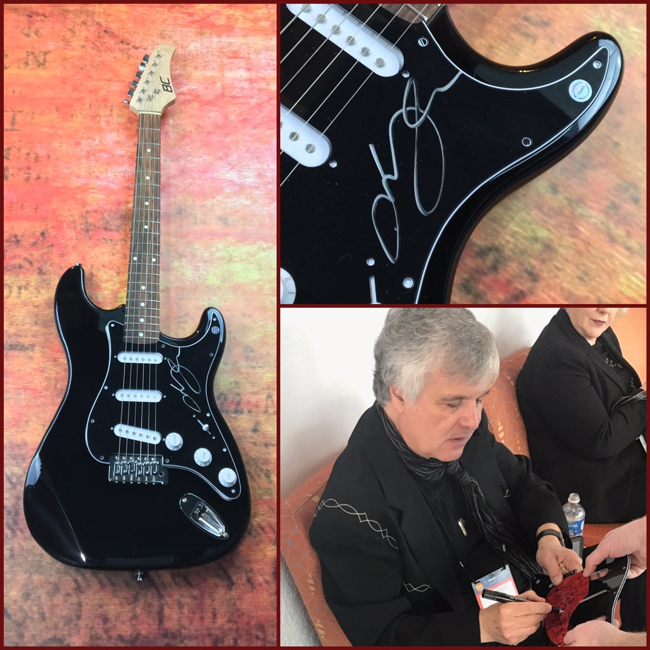 GFA Wings Guitarist * LAURENCE JUBER * Signed Electric Guitar PROOF J2 COA