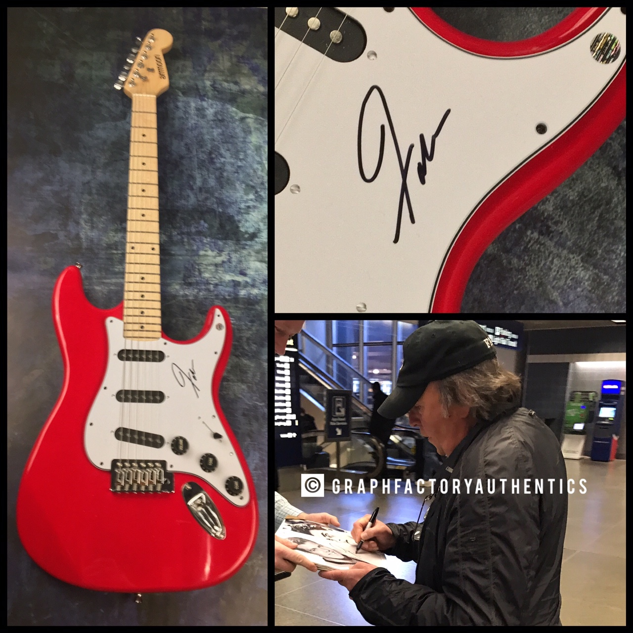 GFA American Bandstand Star * FABIAN FORTE * Signed Electric Guitar PROOF COA