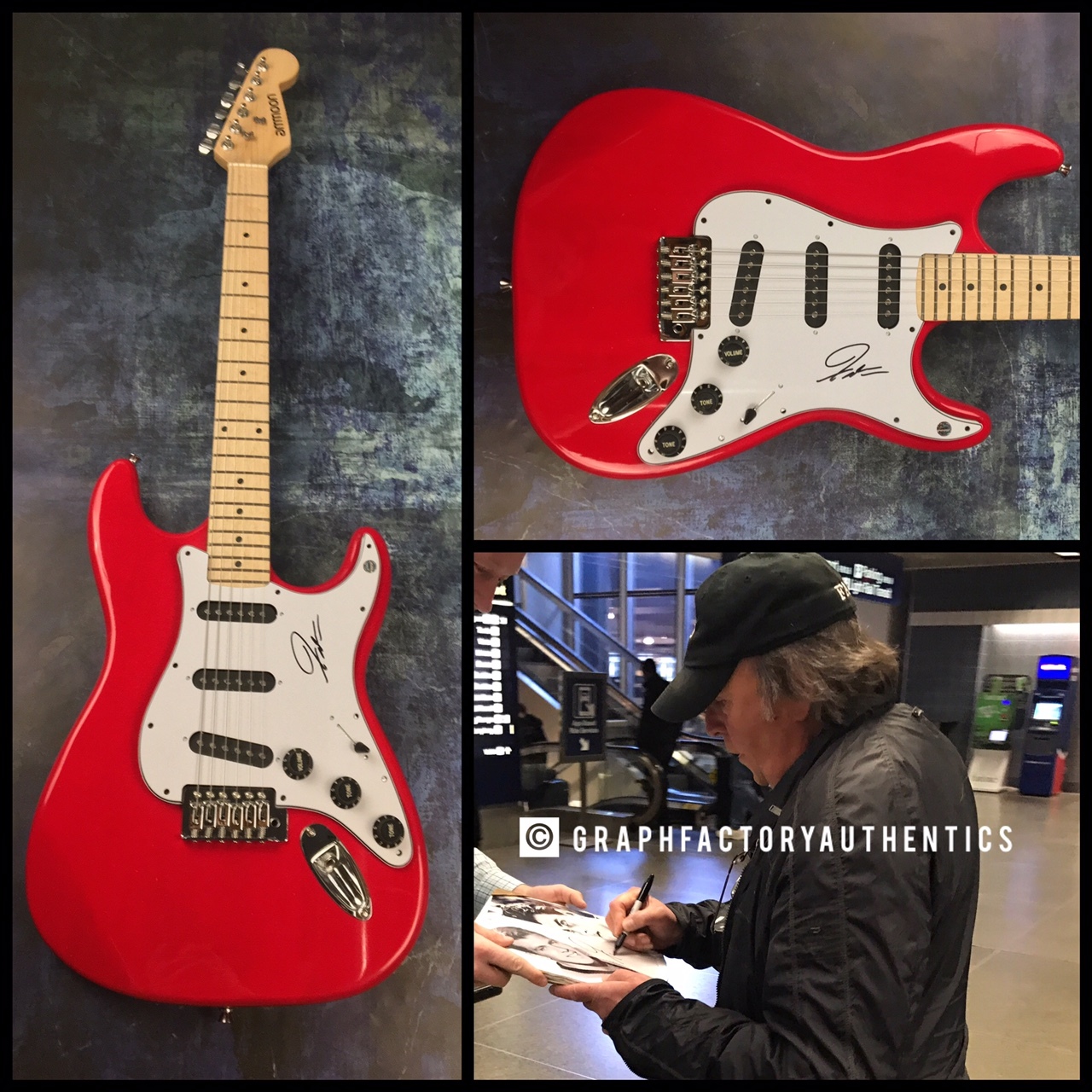 GFA American Bandstand Star * FABIAN FORTE * Signed Electric Guitar PROOF AD COA