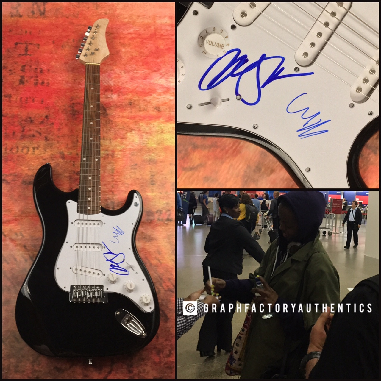 GFA Lauryn Hill & Wyclef Jean * THE FUGEES * Signed Electric Guitar PROOF AD COA