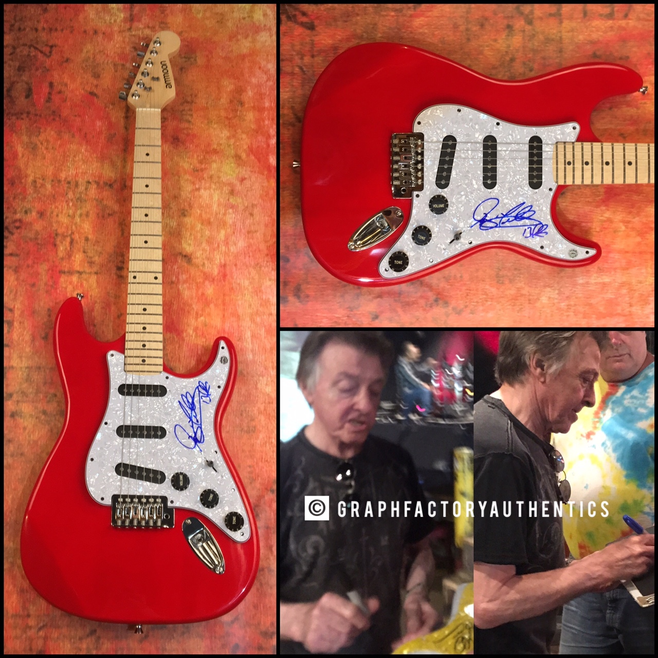 GFA Badfinger Guitarist * JOEY MOLLAND * Signed Electric Guitar PROOF AD1 COA