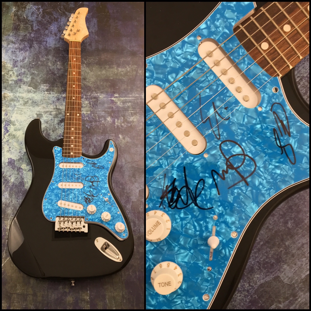 GFA Shut Up and Dance * WALK THE MOON * Band Signed Electric Guitar AD1 COA