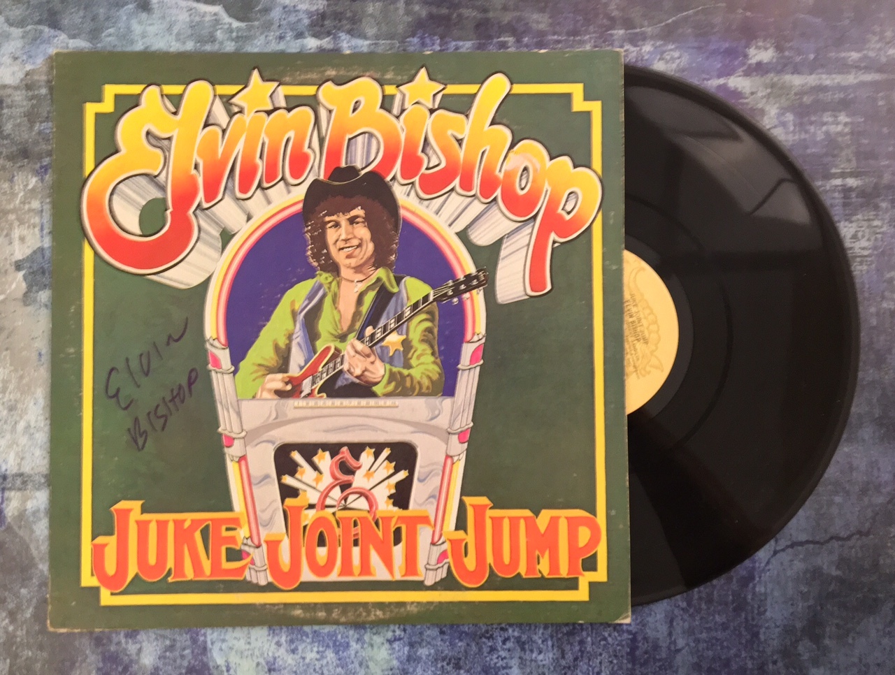 GFA Juke Joint Jump * ELVIN BISHOP * Signed Record Vinyl Album PROOF AD1 COA