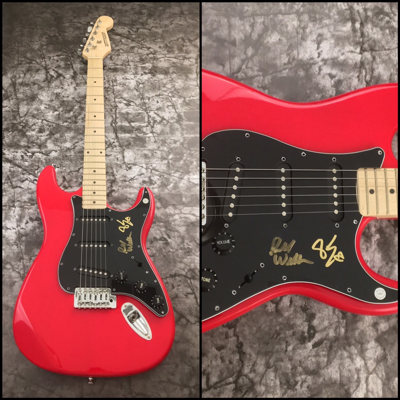 GFA Phil Ehart Dust in the Wind * KANSAS BAND * Signed x2 Electric Guitar AD COA