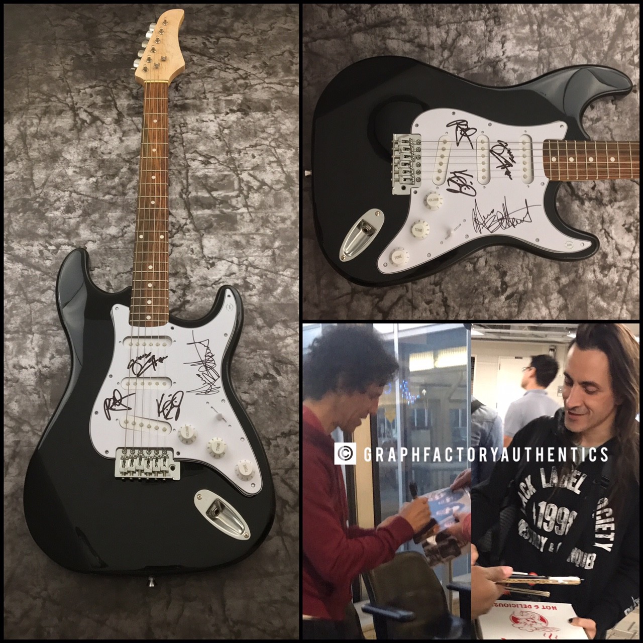 GFA Gary Cherone Band x4 * EXTREME * Signed Electric Guitar PROOF AD1 COA