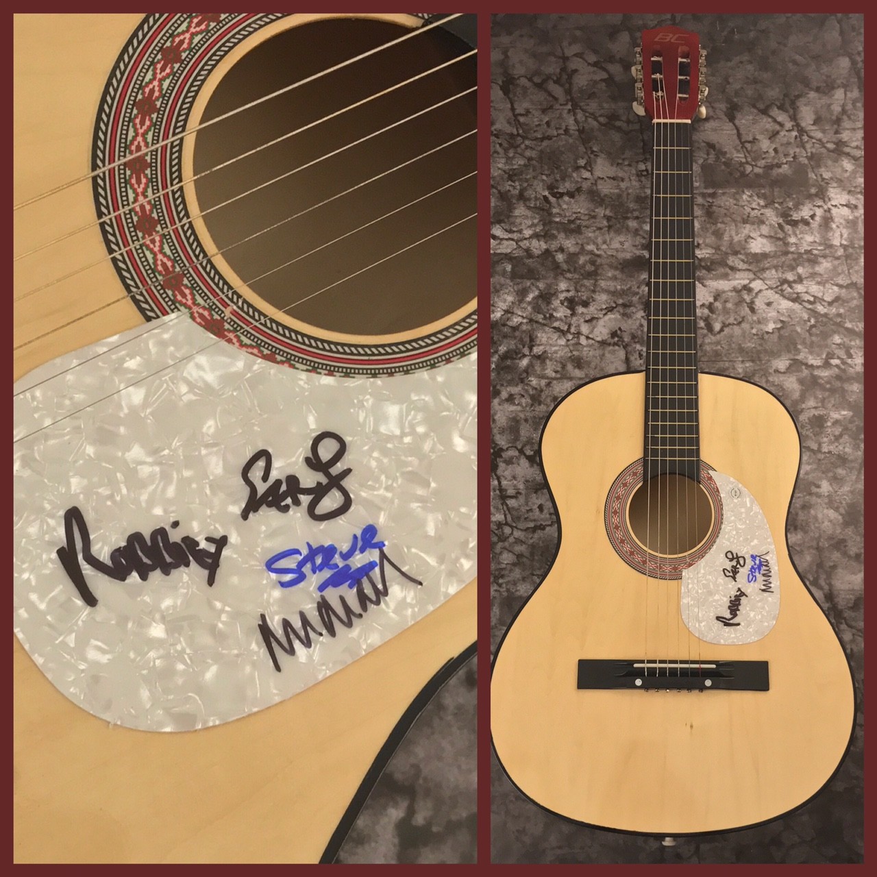 GFA Robbie Grey Band * MODERN ENGLISH * Signed Autograph Acoustic Guitar M2 COA