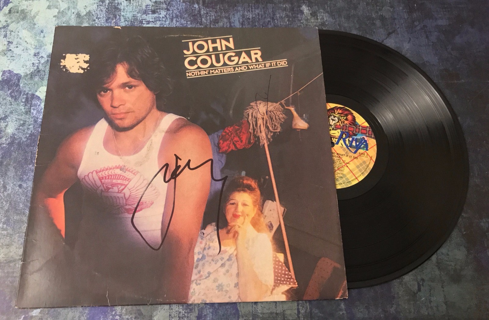 GFA This Time * JOHN COUGAR MELLENCAMP * Signed Record Vinyl Album AD1 COA