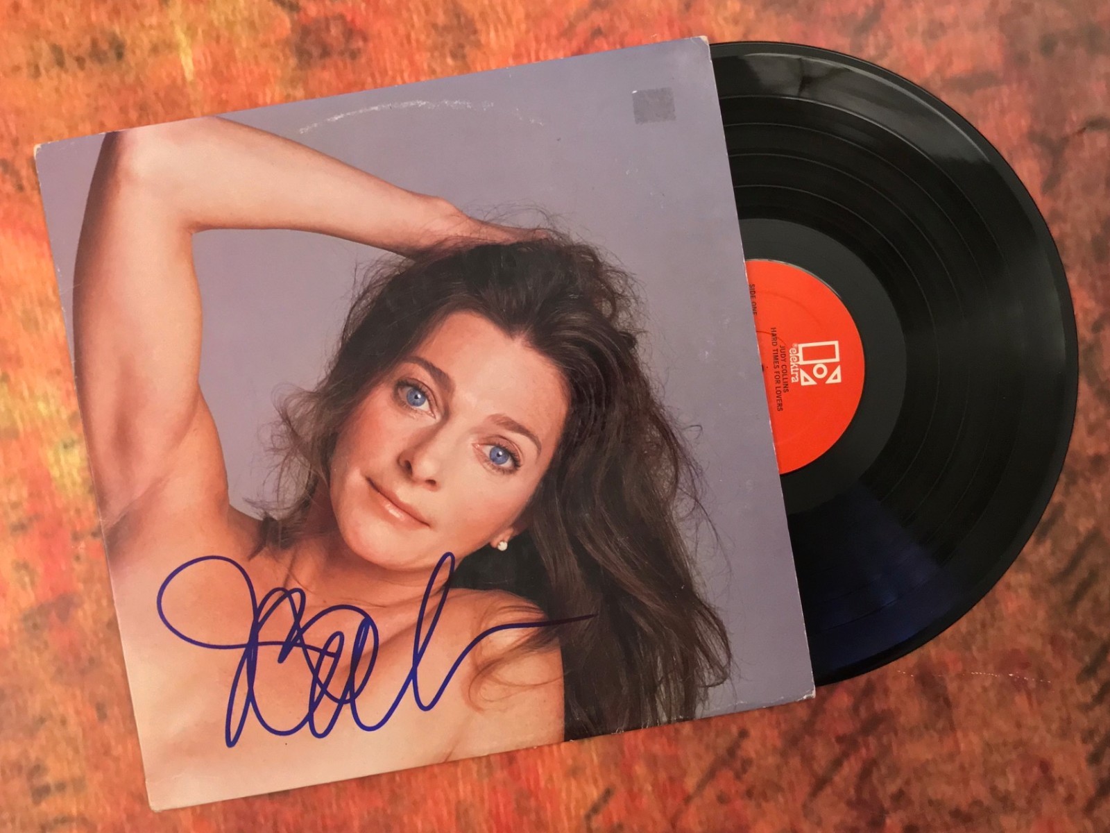 GFA Hard Times for Lovers * JUDY COLLINS * Signed Record Album PROOF AD3 COA
