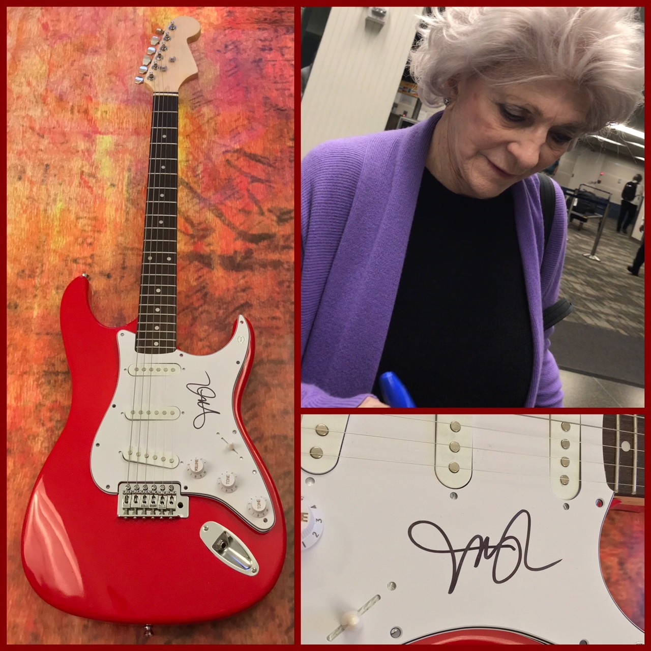 GFA Wildflowers In My Life * JUDY COLLINS * Signed Electric Guitar PROOF AD3 COA