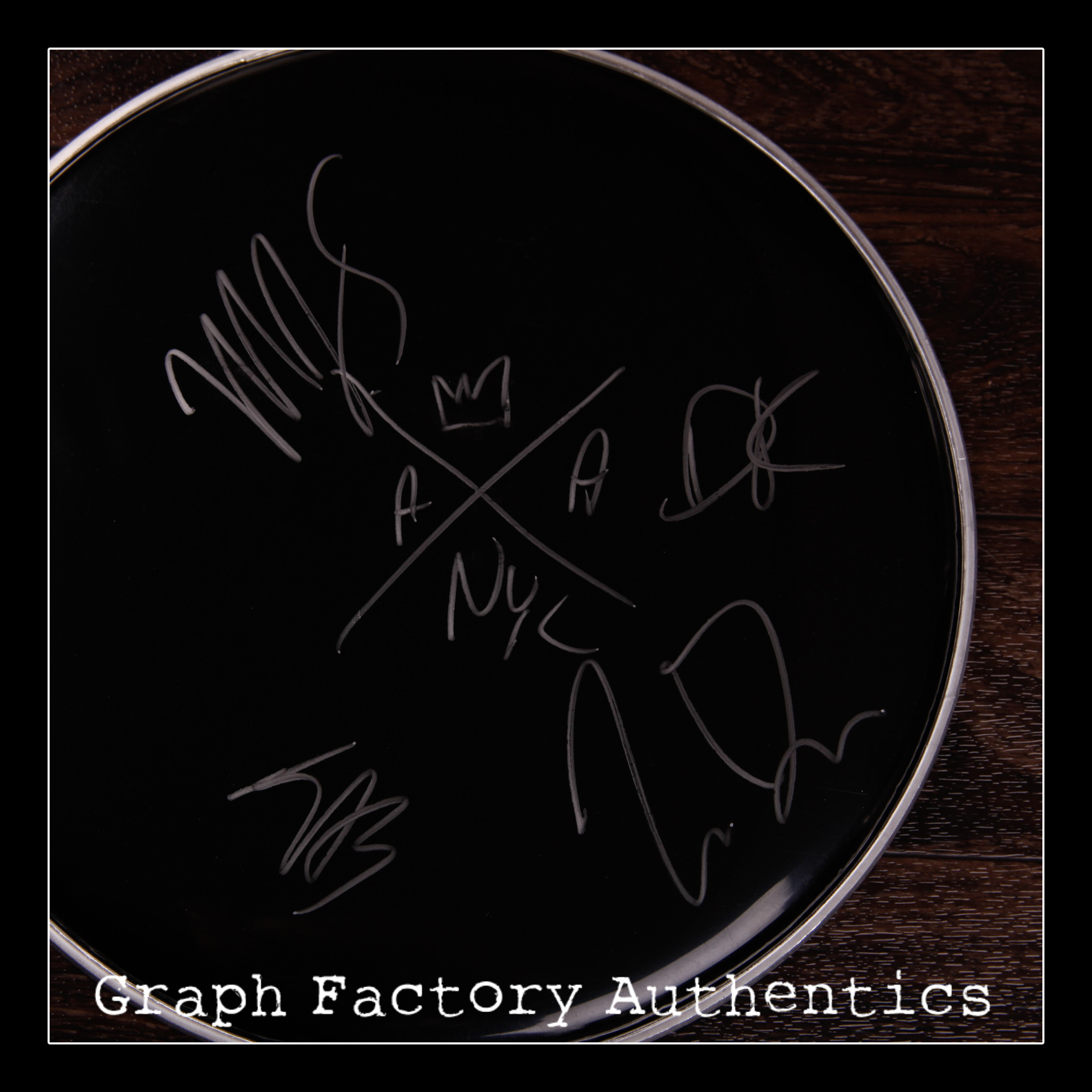 GFA Best Day of My Life * AMERICAN AUTHORS * Signed New Drumhead PROOF COA