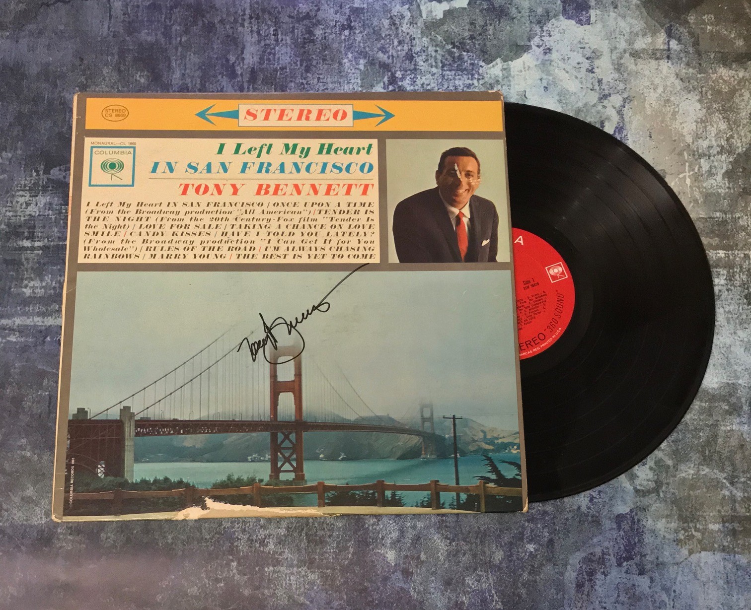 GFA I Left My Heart in San Francisco * TONY BENNETT * Signed Record Album COA