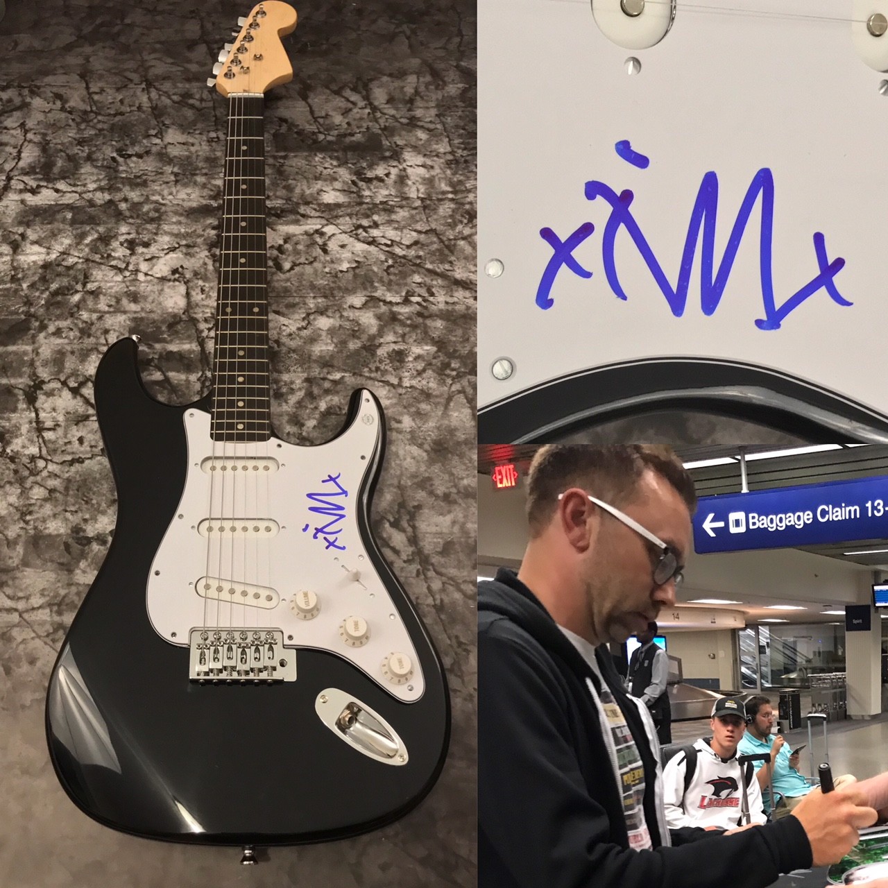 GFA Rise Against Band * TIM McILRATH * Signed Electric Guitar PROOF AD2 COA