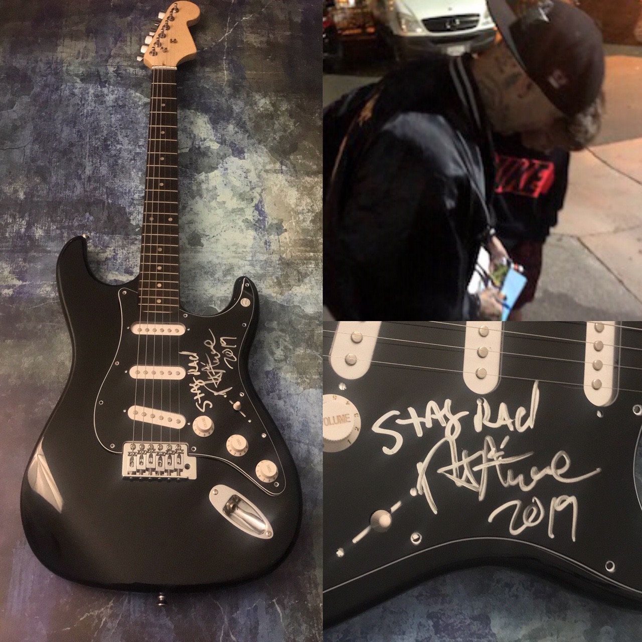 GFA BMX Rocker * RICK THORNE * Signed Electric Guitar PROOF R2 COA