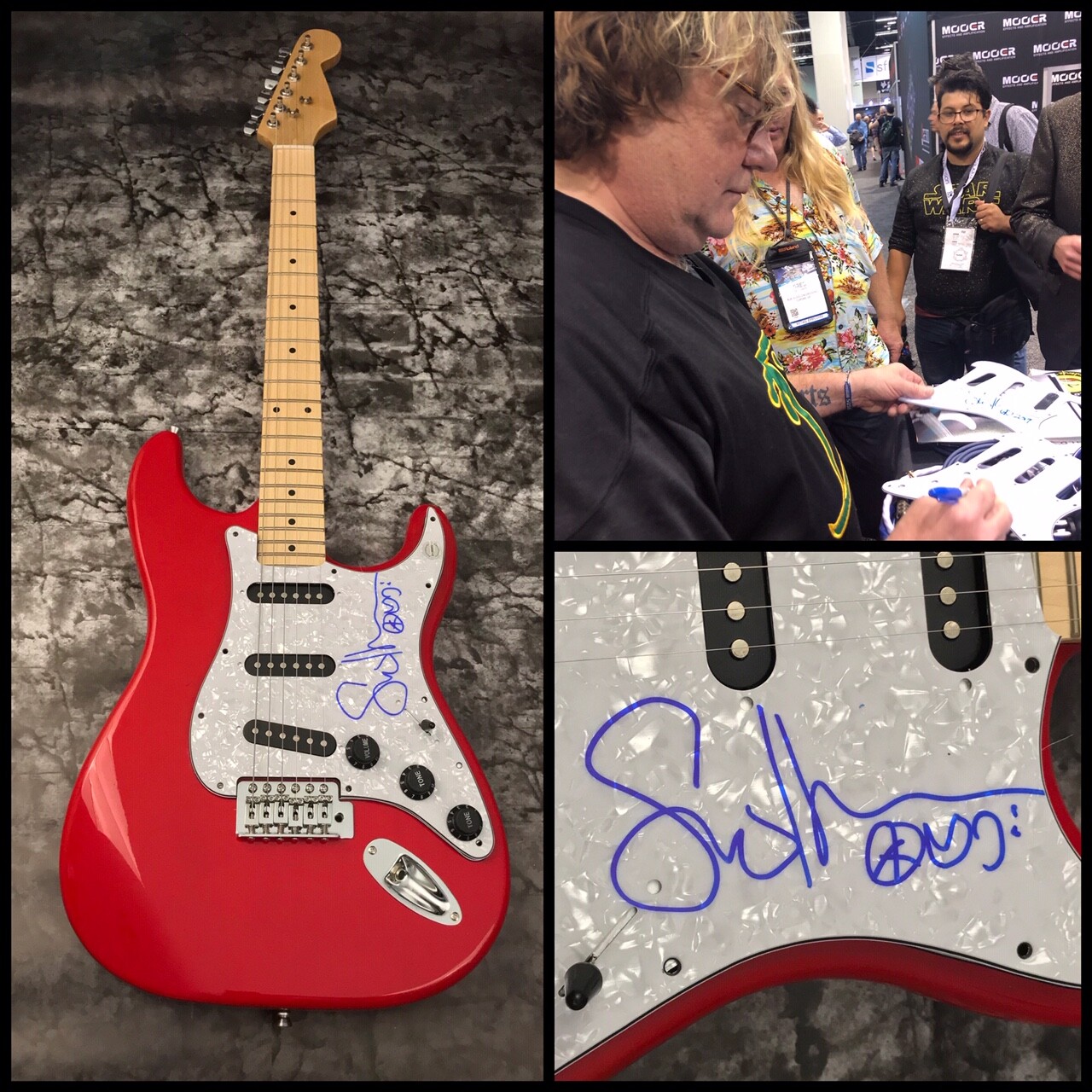 GFA Joe Satriani's Bassist * STUART HAMM * Signed Electric Guitar PROOF S4 COA