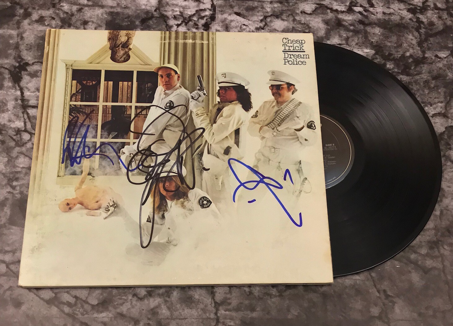 GFA Rick Nielsen Dream Police Band * CHEAP TRICK * Signed Record Album PROOF COA