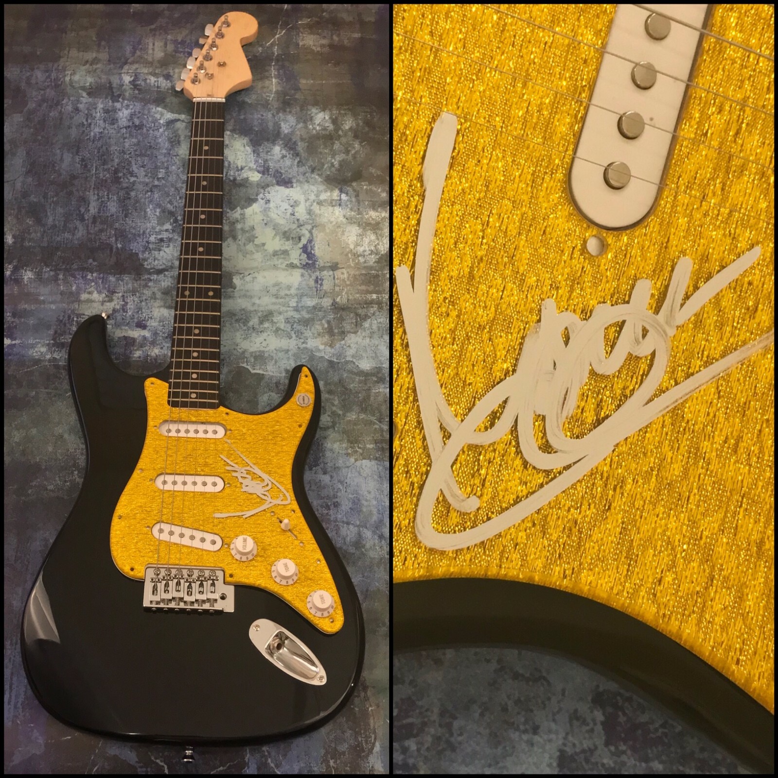 GFA Drift Away Follow Me * UNCLE KRACKER * Signed Gold Electric Guitar COA