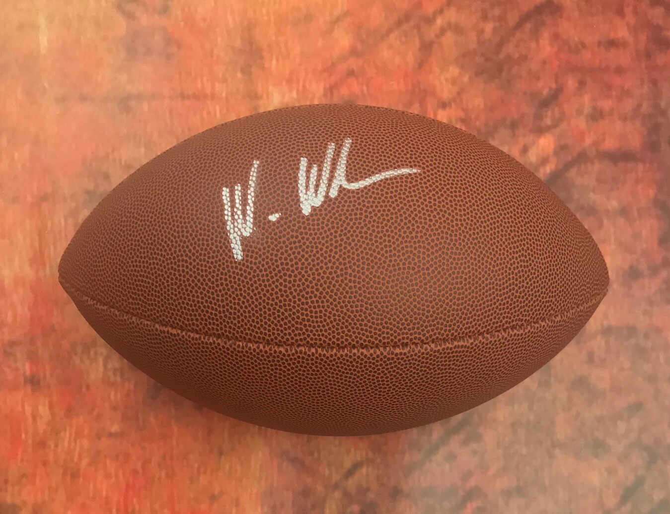 GFA New England Patriots * WES WELKER * Signed NFL Football COA
