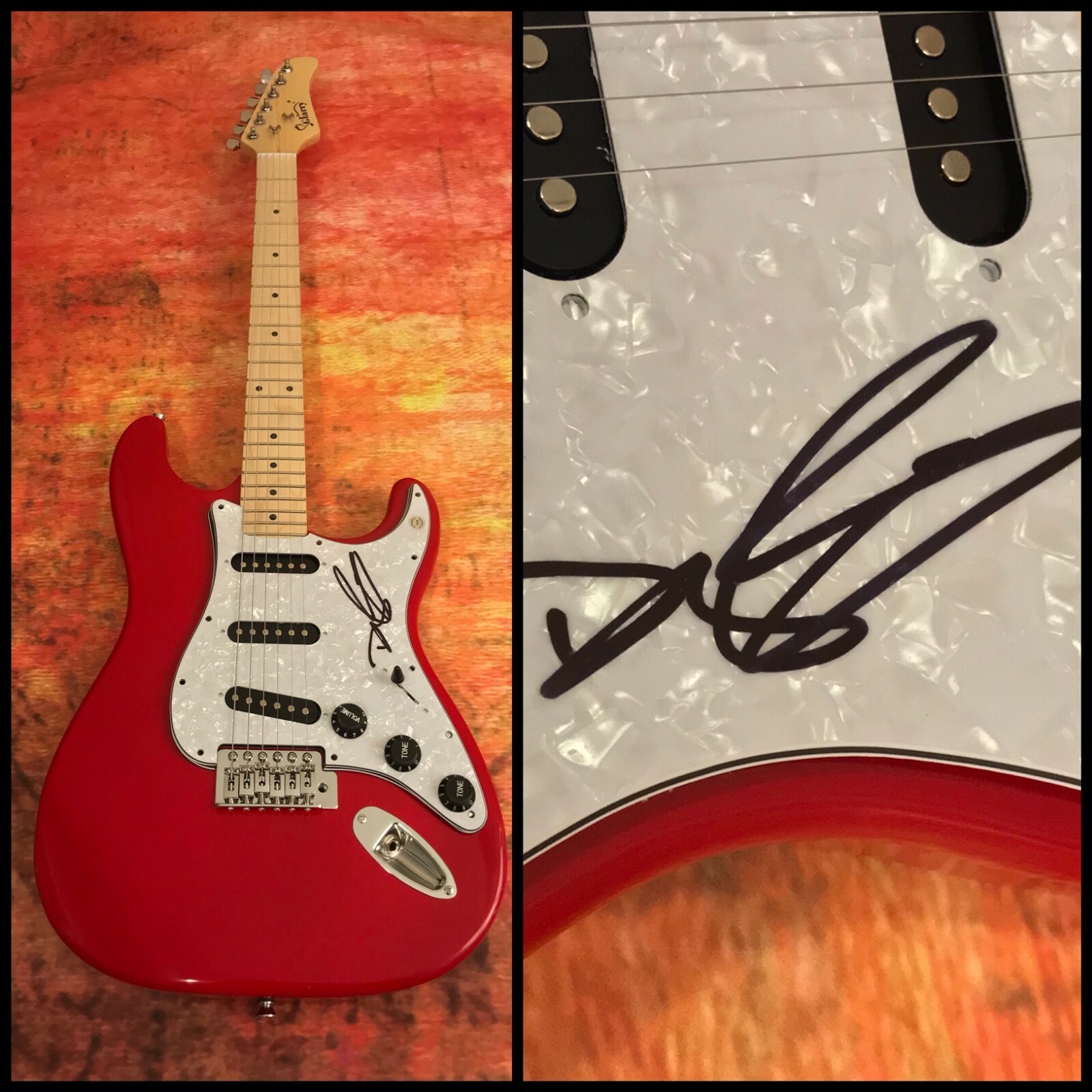 GFA My Girl Hooked Country Star * DYLAN SCOTT * Signed Electric Guitar D4 COA