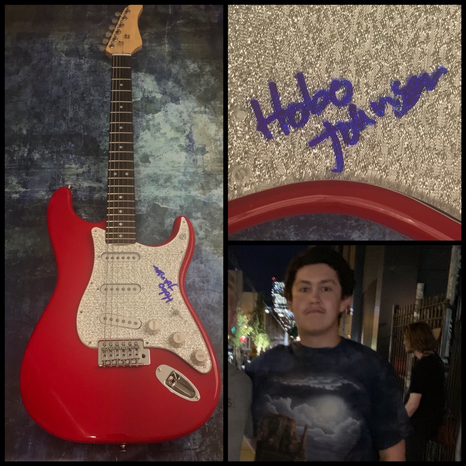 GFA The Fall and Rise of * HOBO JOHNSON * Signed Electric Guitar PROOF H2 COA