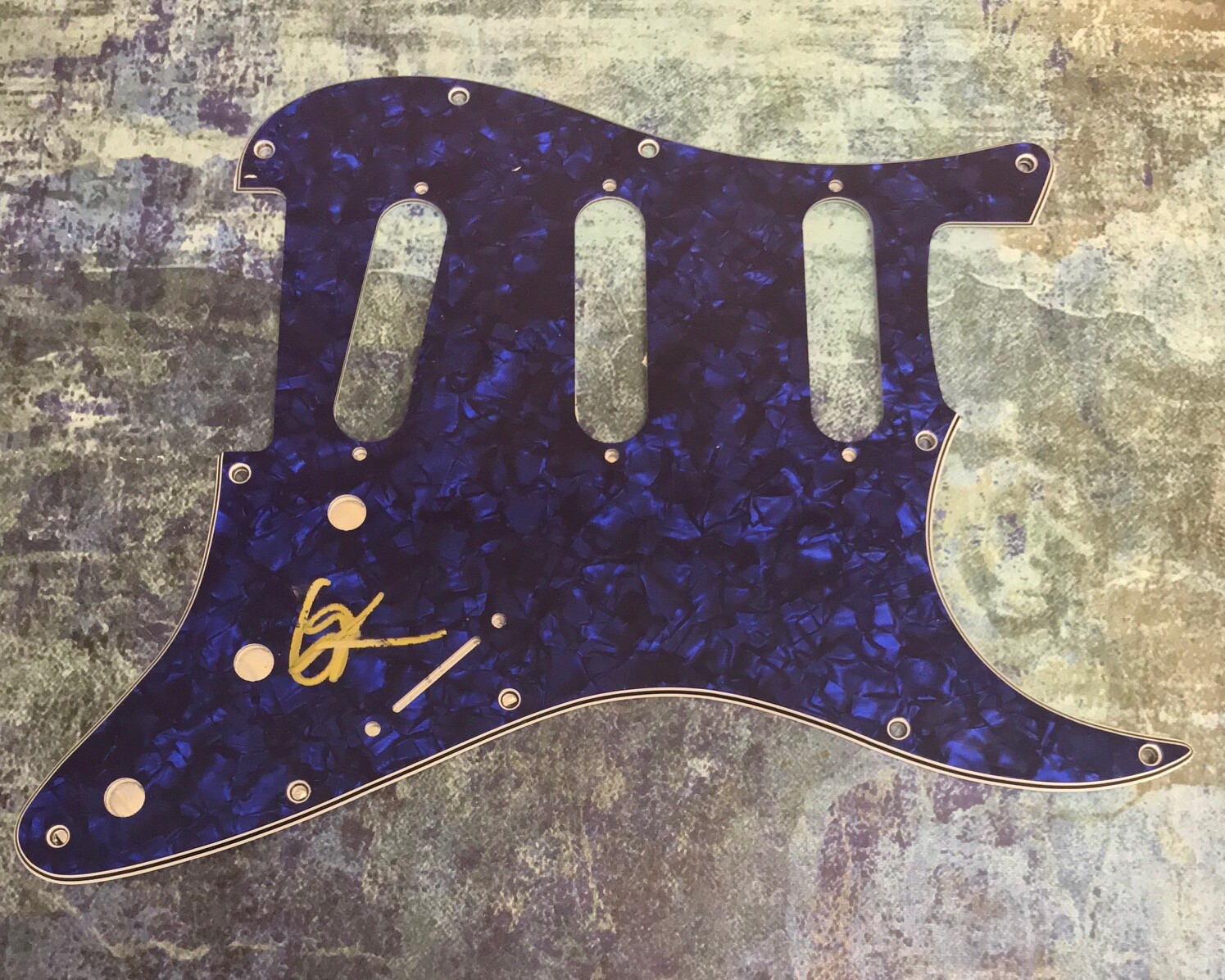 GFA Prblms Free Imported Ricardo * 6LACK * Signed Electric Pickguard COA