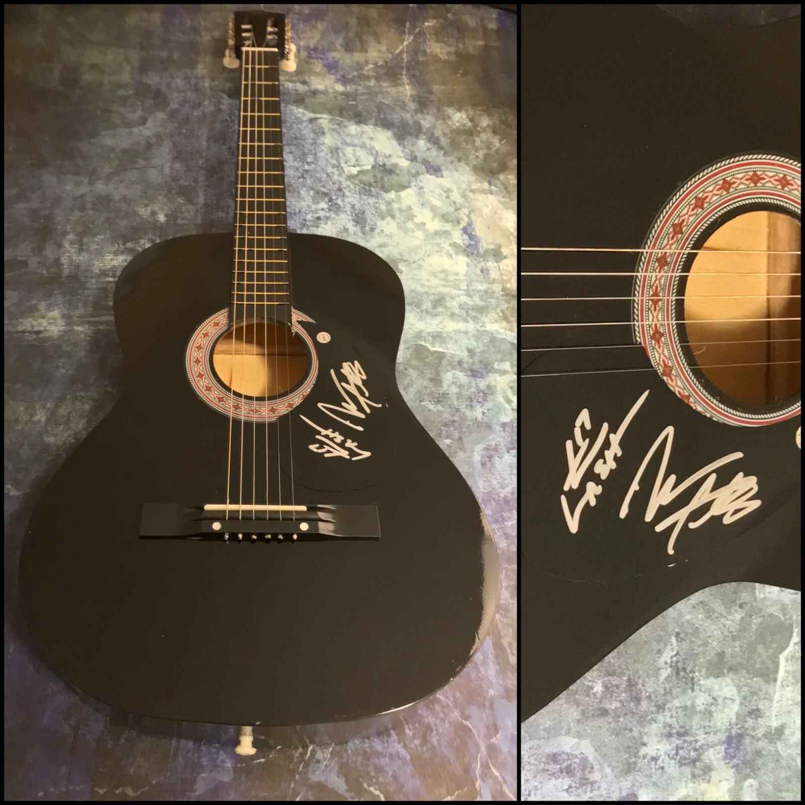GFA Preston Brust & Chris Lucas * LoCASH * Signed Acoustic Guitar L2 COA