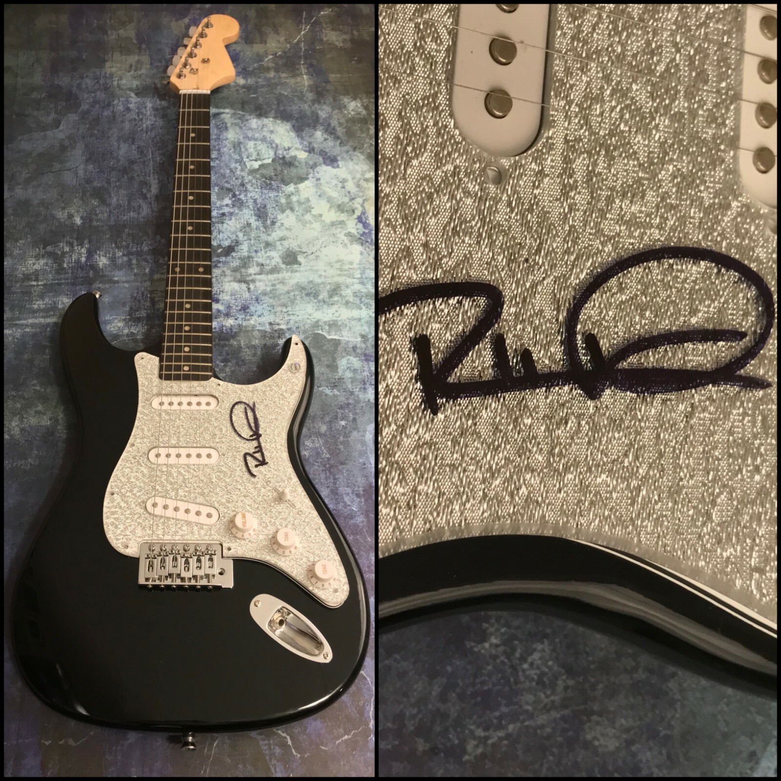 GFA Blue Tacoma & Yours * RUSSELL DICKERSON * Signed Electric Guitar R1 COA