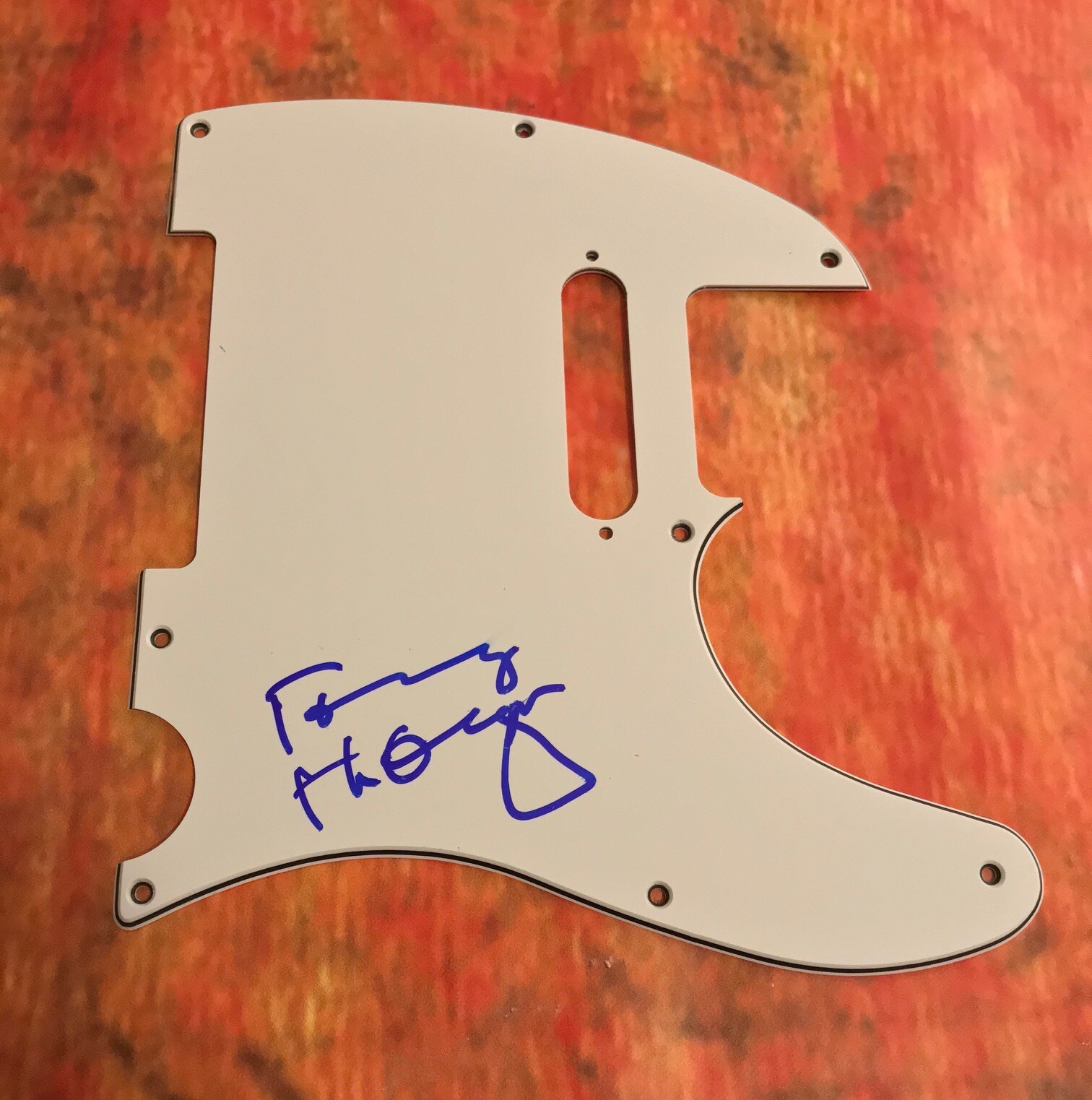 GFA Kiss Band Guitarist * TOMMY THAYER * Signed Electric Pickguard PROOF COA