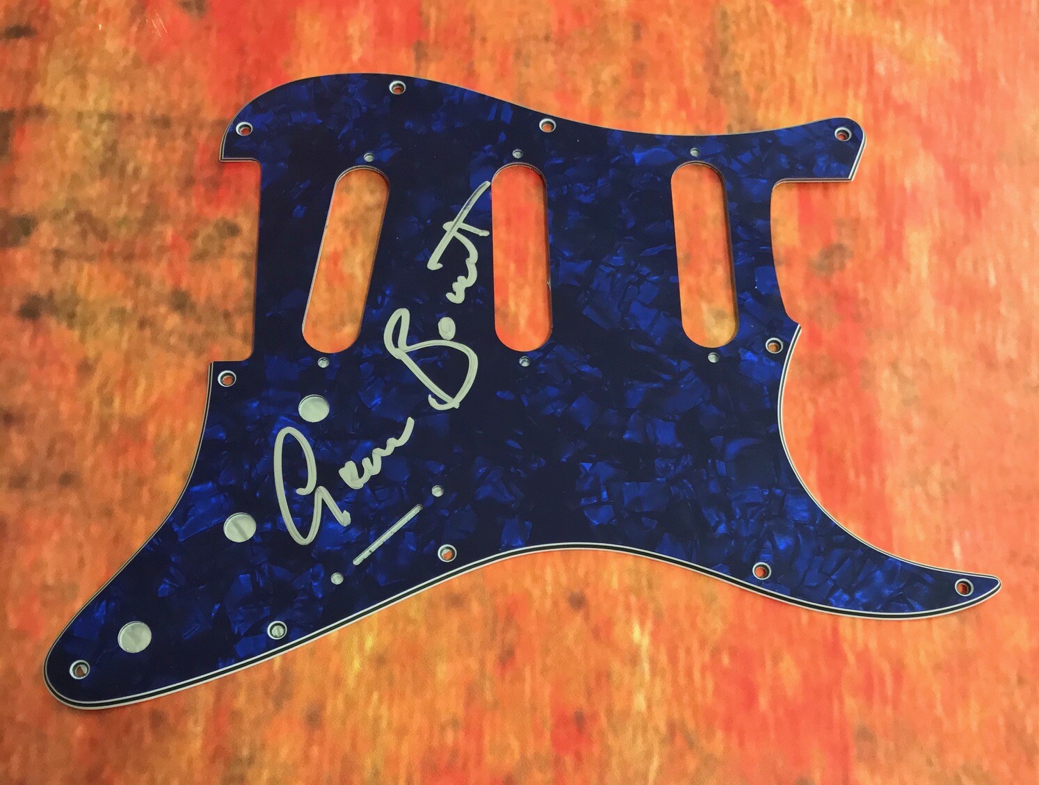 GFA Rainbow Band Singer * GRAHAM BONNET * Signed Electric Pickguard PROOF COA