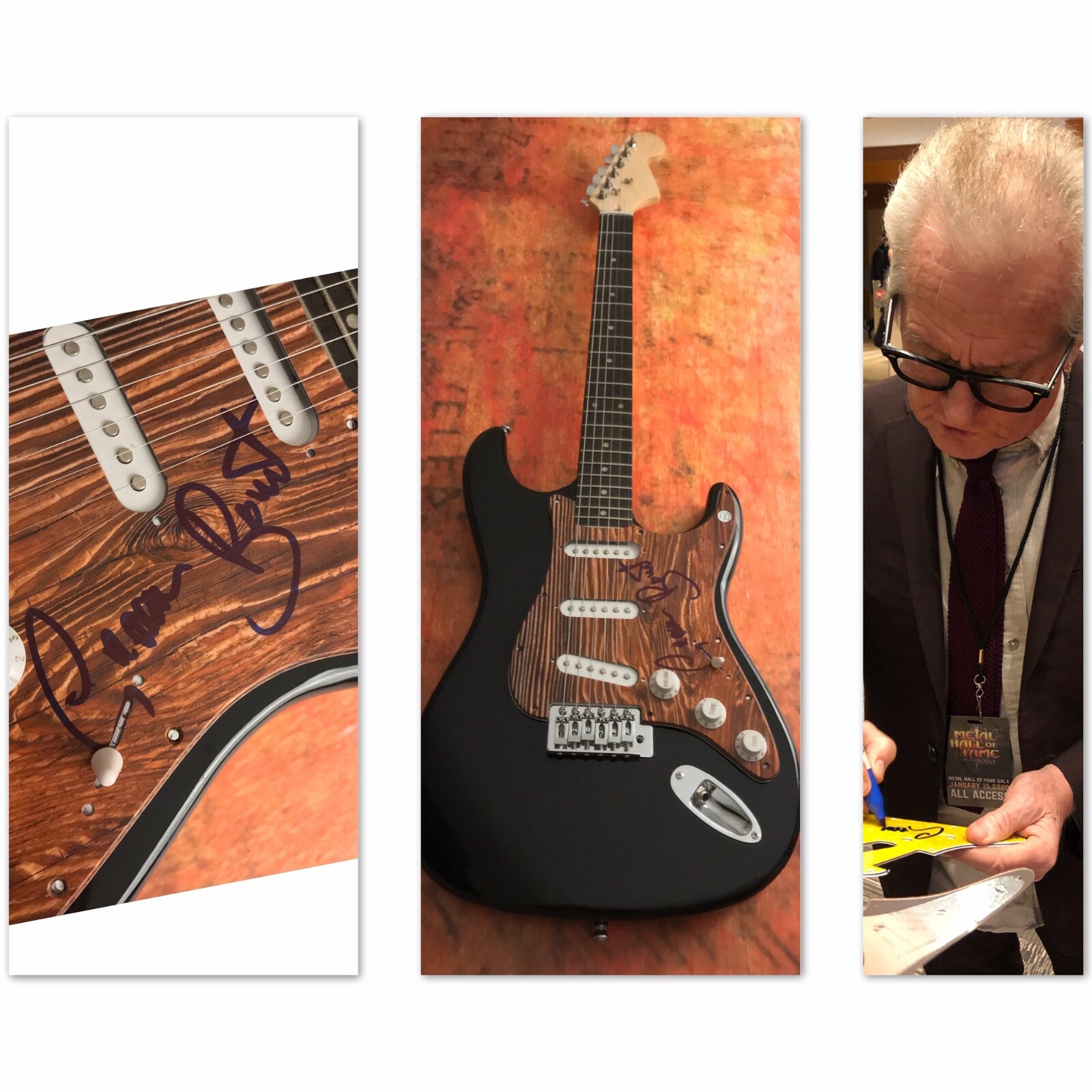 GFA Rainbow Band Singer * GRAHAM BONNET * Signed Electric Guitar PROOF COA