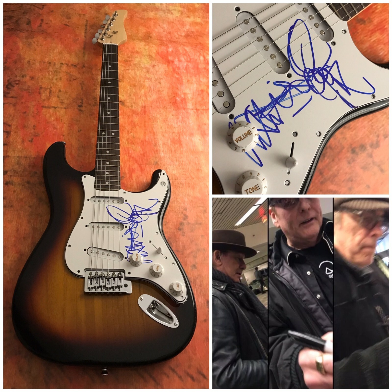 GFA Rick Nielsen Robin & Tom x3 * CHEAP TRICK * Band Signed Electric Guitar COA
