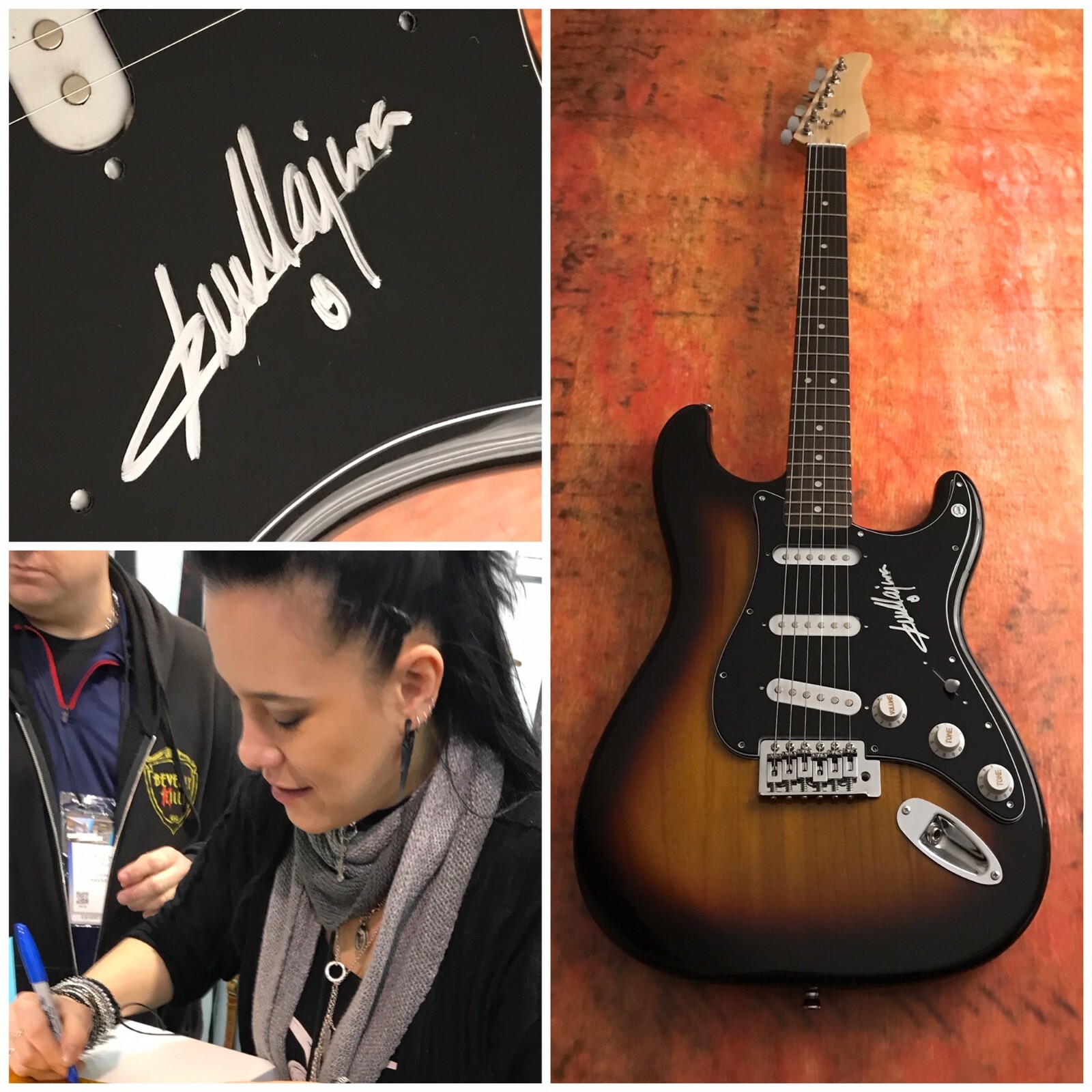 GFA Evanescence Guitarist * JEN MAJURA * Signed Electric Guitar PROOF J4 COA