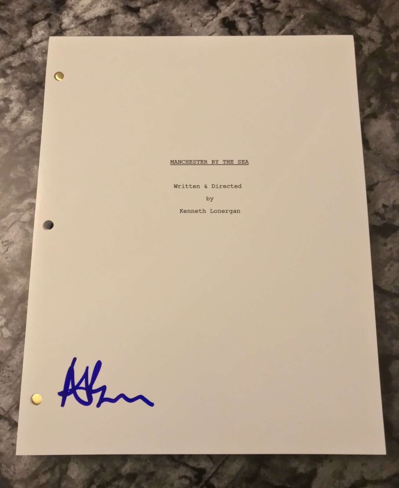 GFA Manchester by the Sea * ANNA BARYSHNIKOV * Signed Movie Script COA