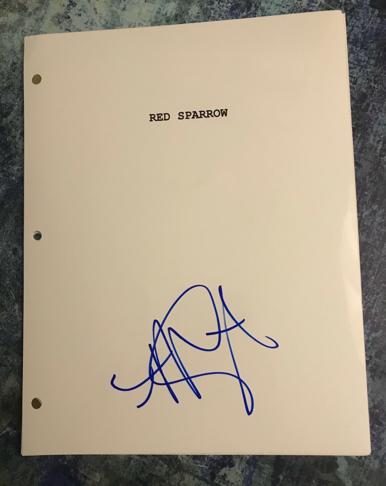GFA Red Sparrow Movie * MATTHIAS SCHOENAERTS * Signed Full Script COA
