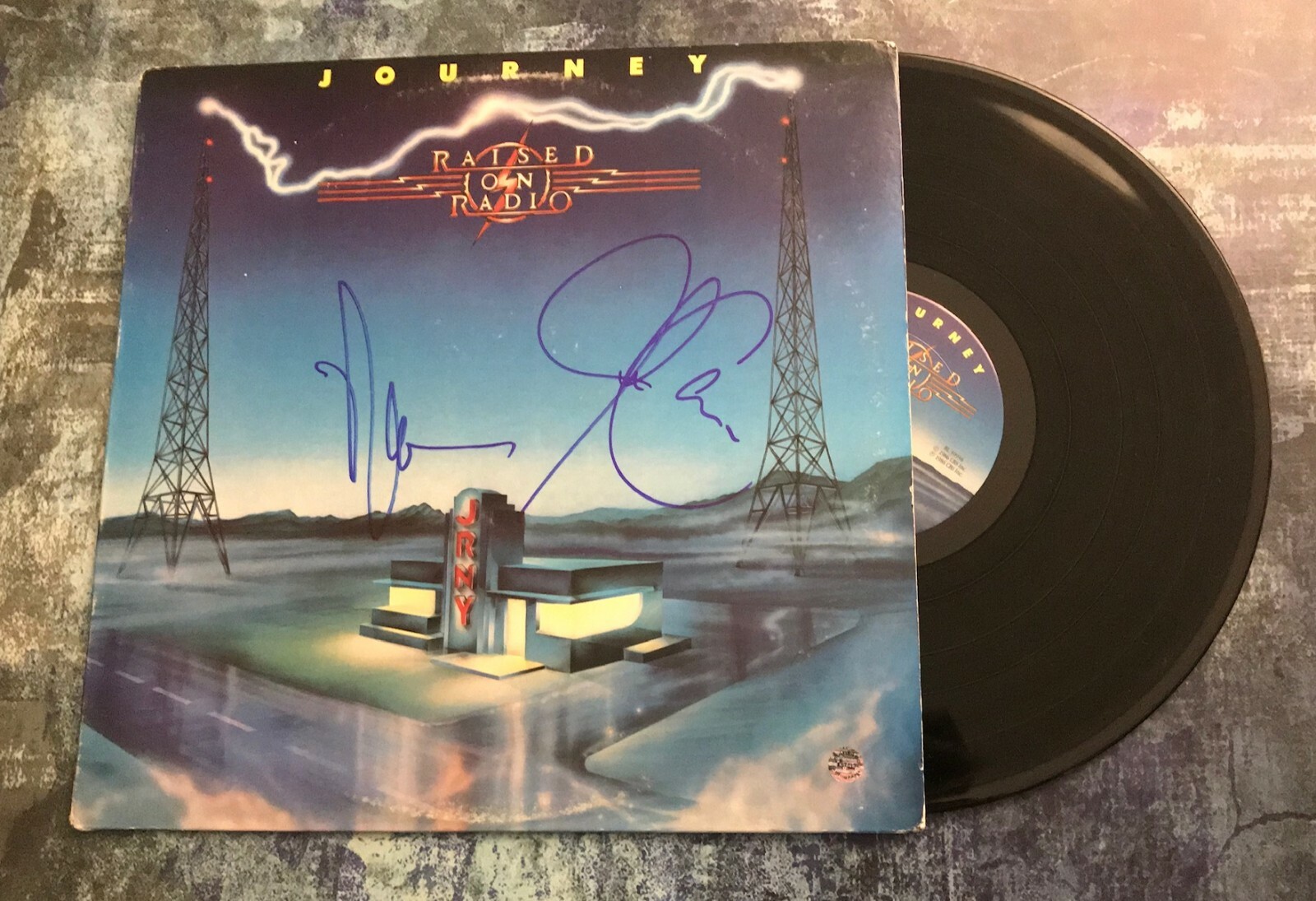 GFA Neal Schon & Jonathan Cain * JOURNEY * Band Signed Record Album PROOF COA