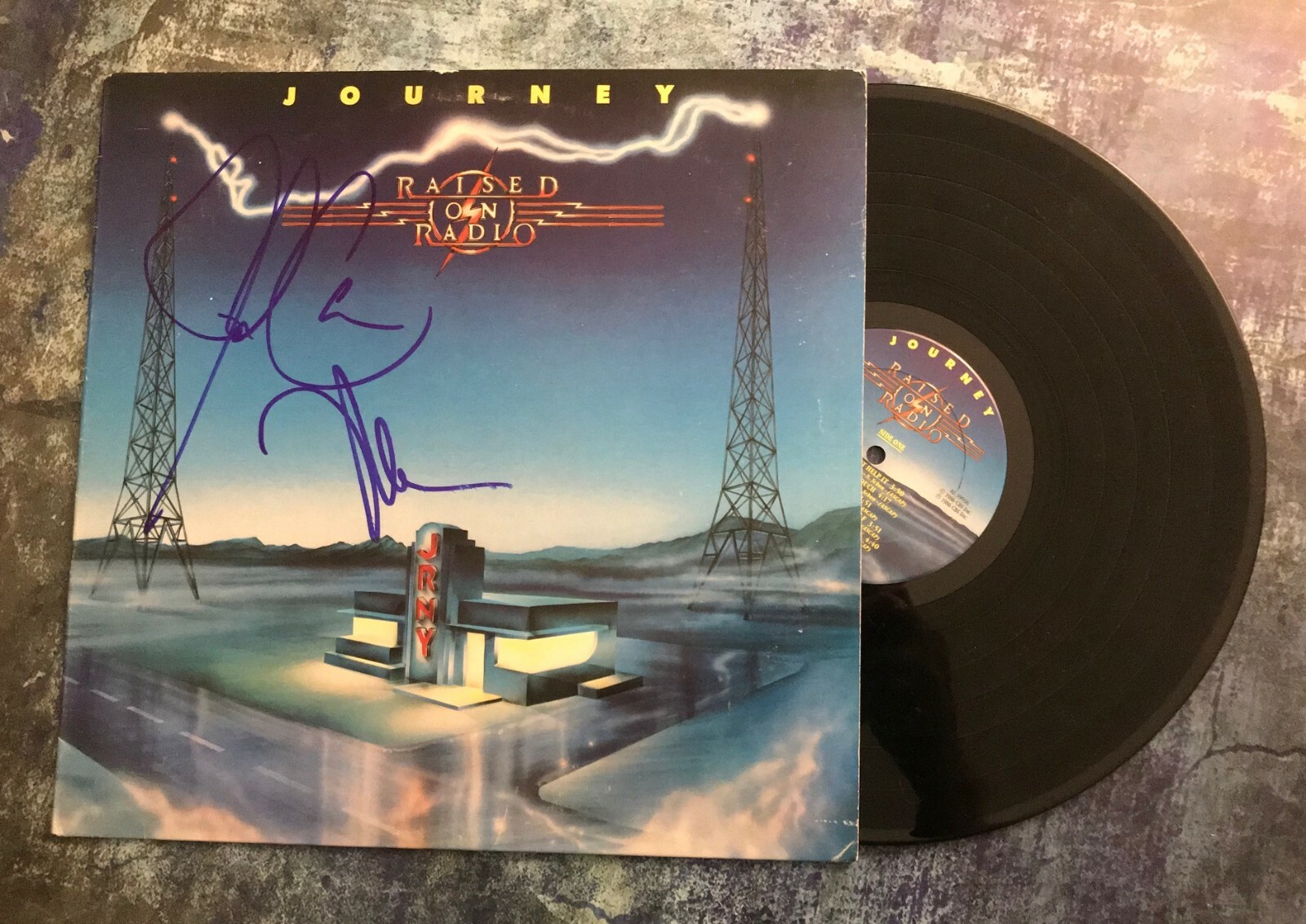 GFA Neal Schon & Jonathan Cain * JOURNEY * Signed Band Record Album PROOF COA