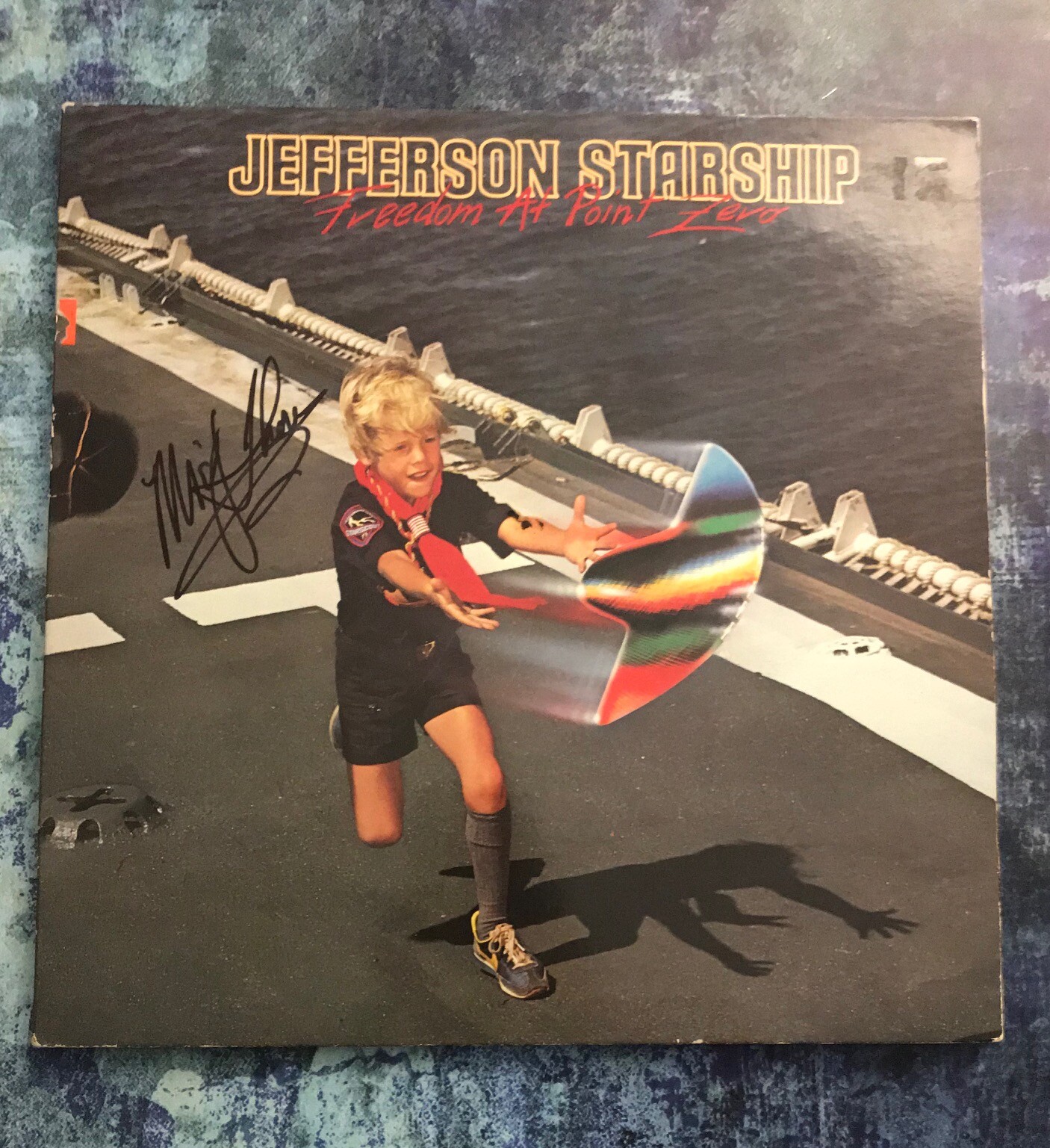 GFA Jefferson Starship Legend * MICKEY THOMAS * Signed Record Album PROOF AD1COA