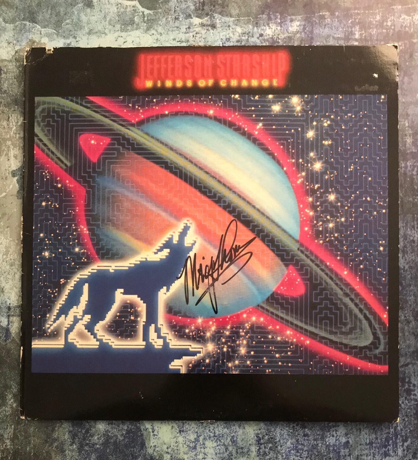 GFA Jefferson Starship Legend * MICKEY THOMAS * Signed Record Album PROOF AD2COA