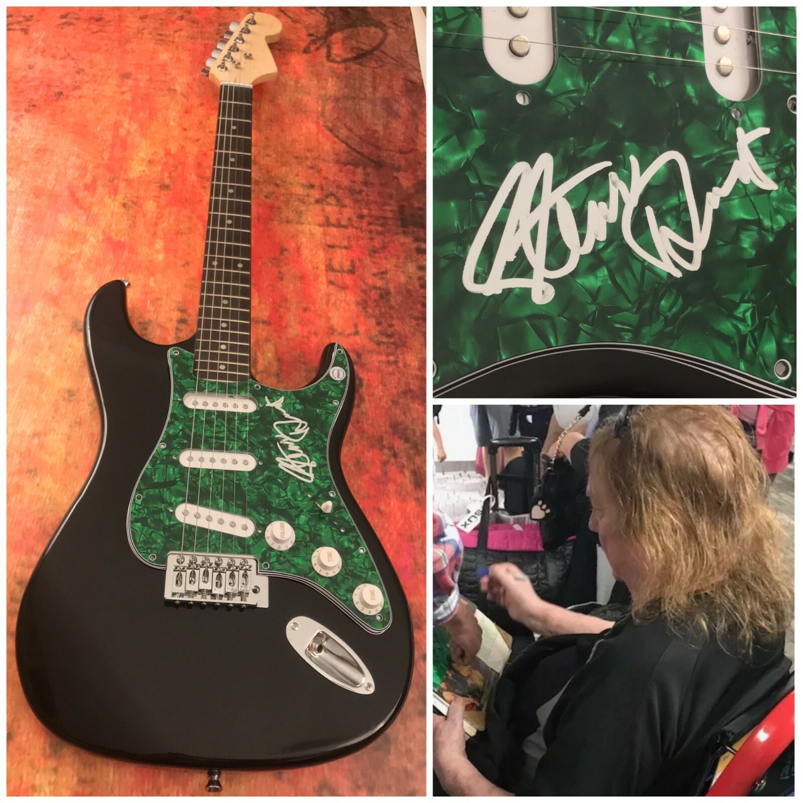 GFA The Sweet Band Legend * STEVE PRIEST * Signed Electric Guitar SP2 COA