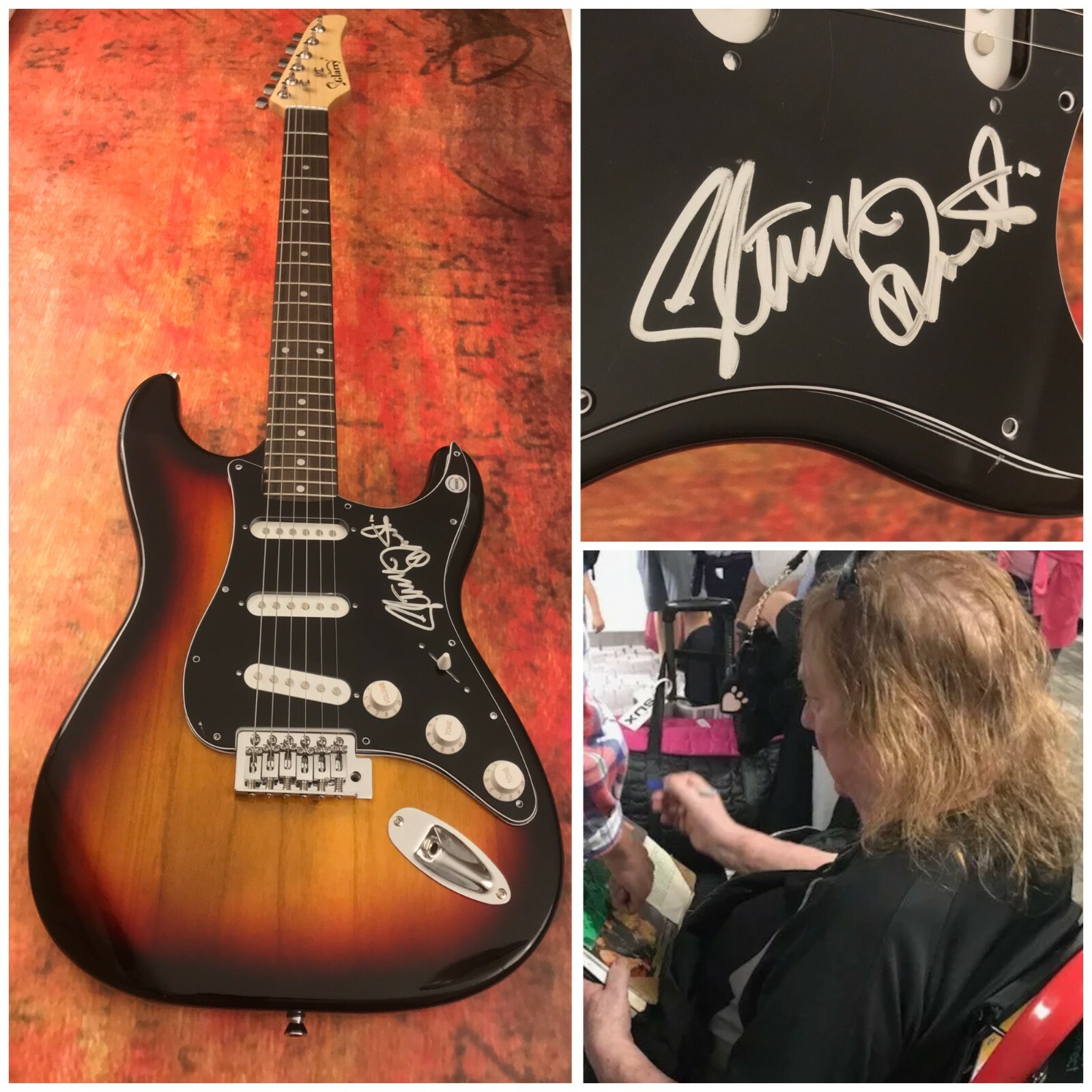 GFA The Sweet Band Legend * STEVE PRIEST * Signed Electric Guitar SP5 COA