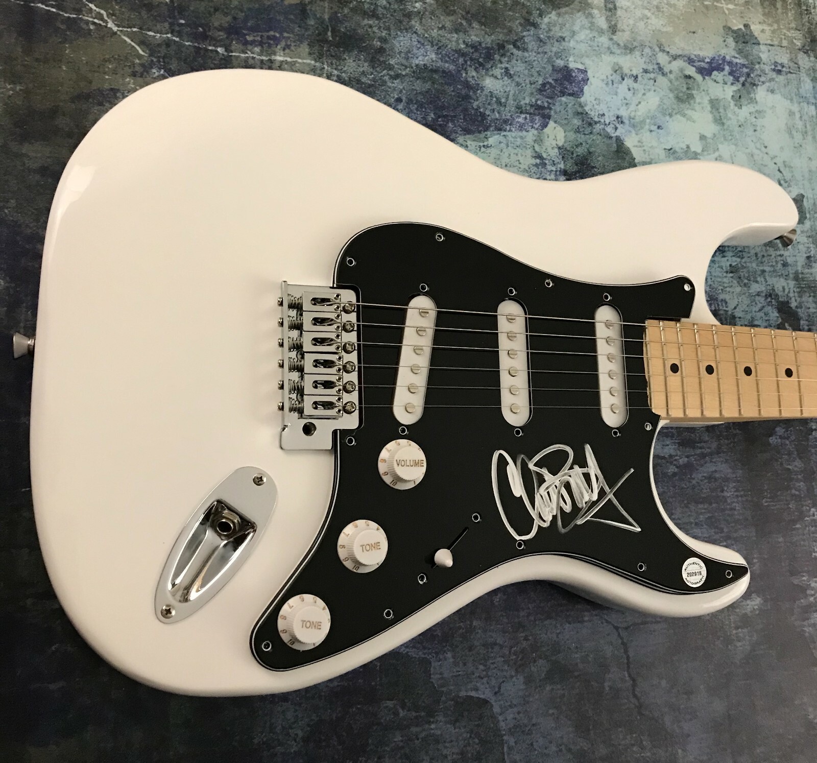 GFA Testament Singer * CHUCK BILLY * Signed Electric Guitar PROOF C3 COA