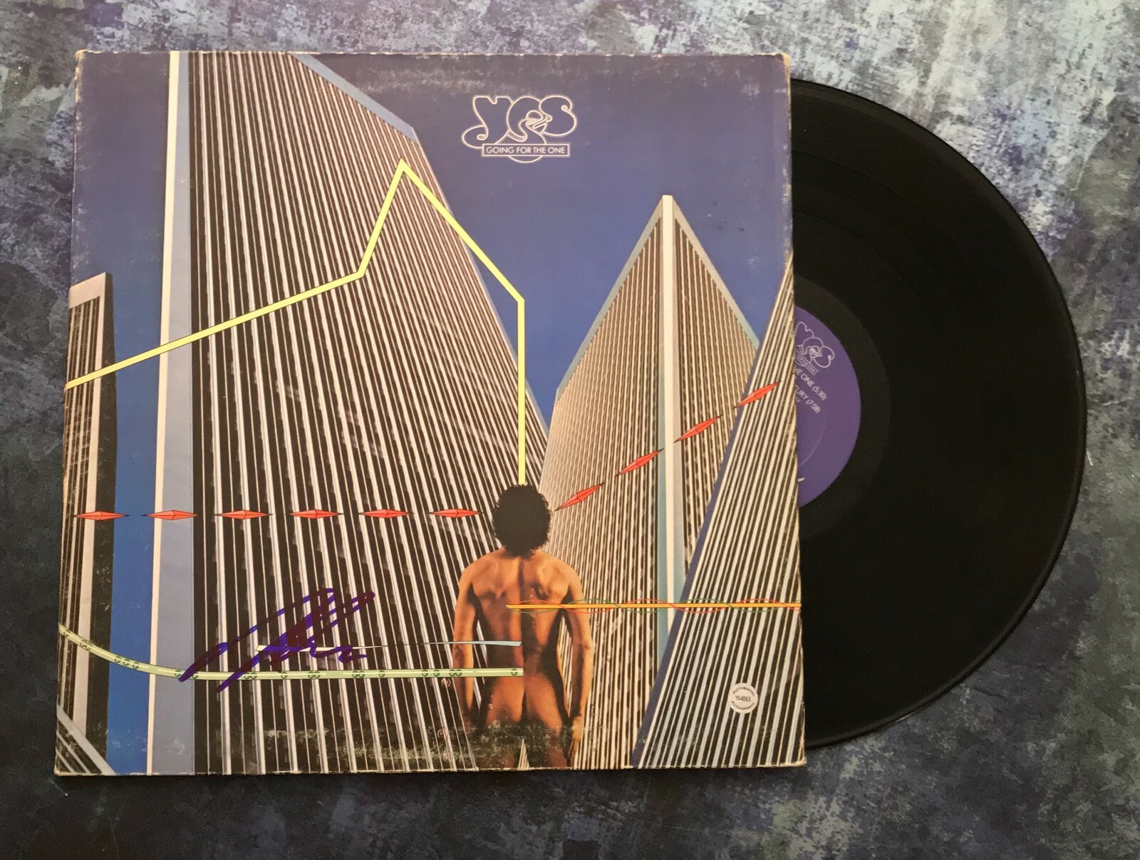 GFA YES Band Drummer * ALAN WHITE * Signed Record Album AD1 COA