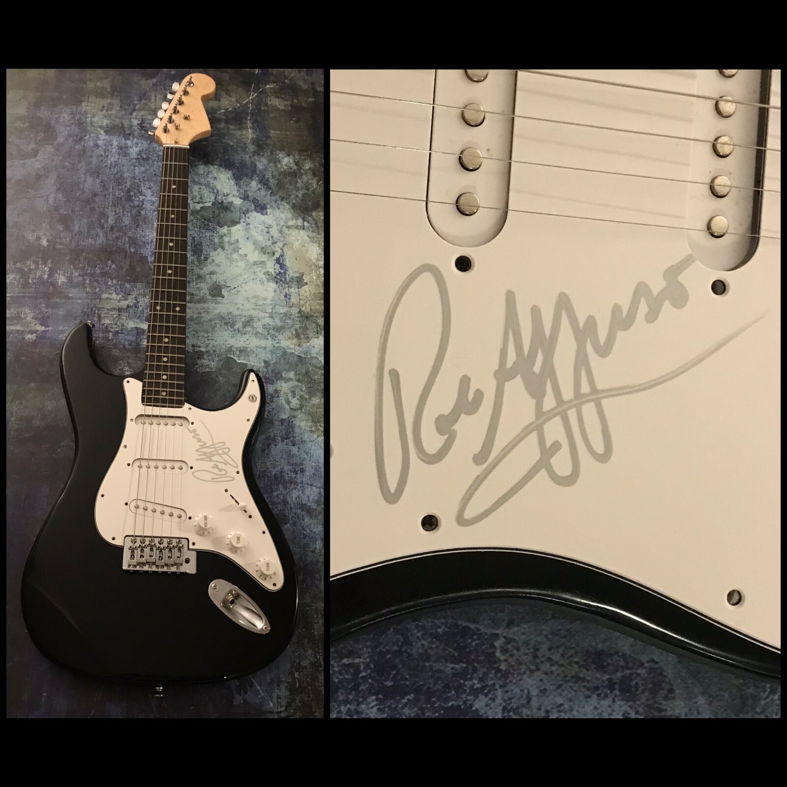 GFA Skid Row Band Drummer * ROB AFFUSO * Signed Electric Guitar COA